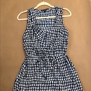 Navy And White Sundress